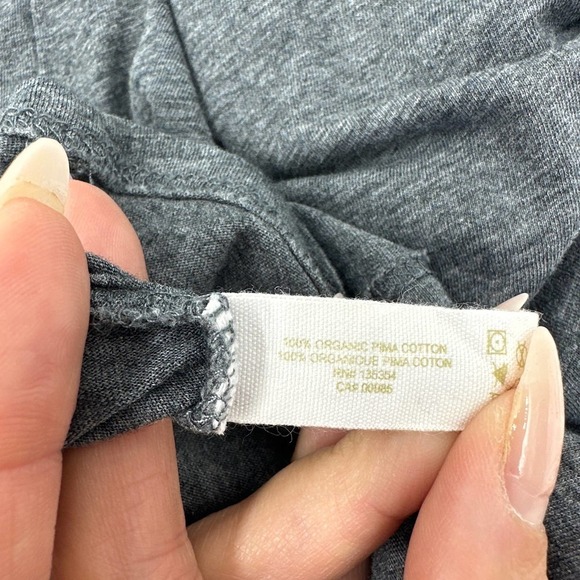 Skin Organic Cotton Slip Dress Dark Gray Size 0 - Picture 10 of 11